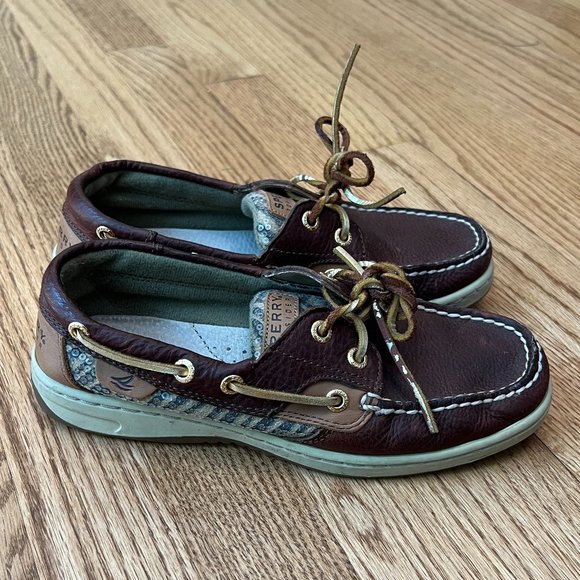 Sperry Sequin Leopard Boat Shoes Size 5.5 - Picture 1 of 10